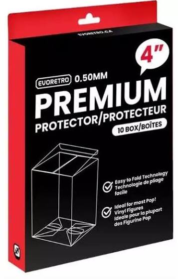 EVORETRO - Premium Funko Pop Plastic Protector for 4 Inch (1 pcs)