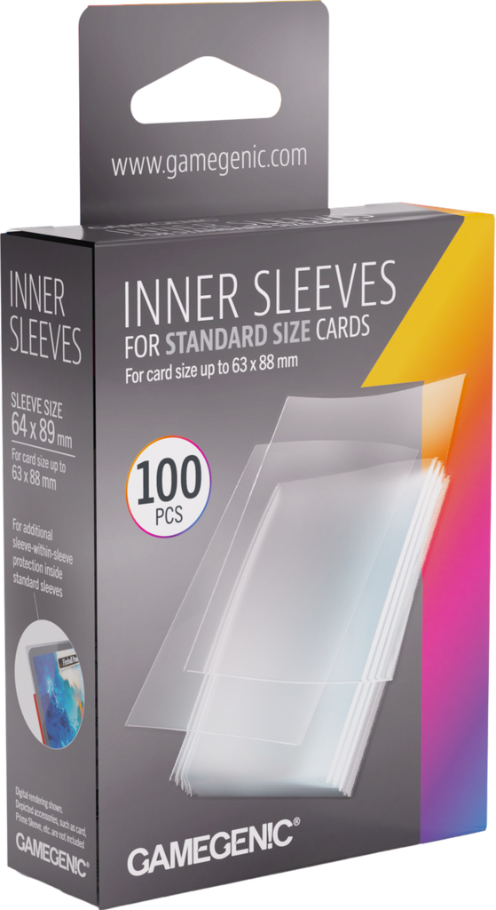 Gamegenic Inner Sleeves 64x89mm (Standard Size)