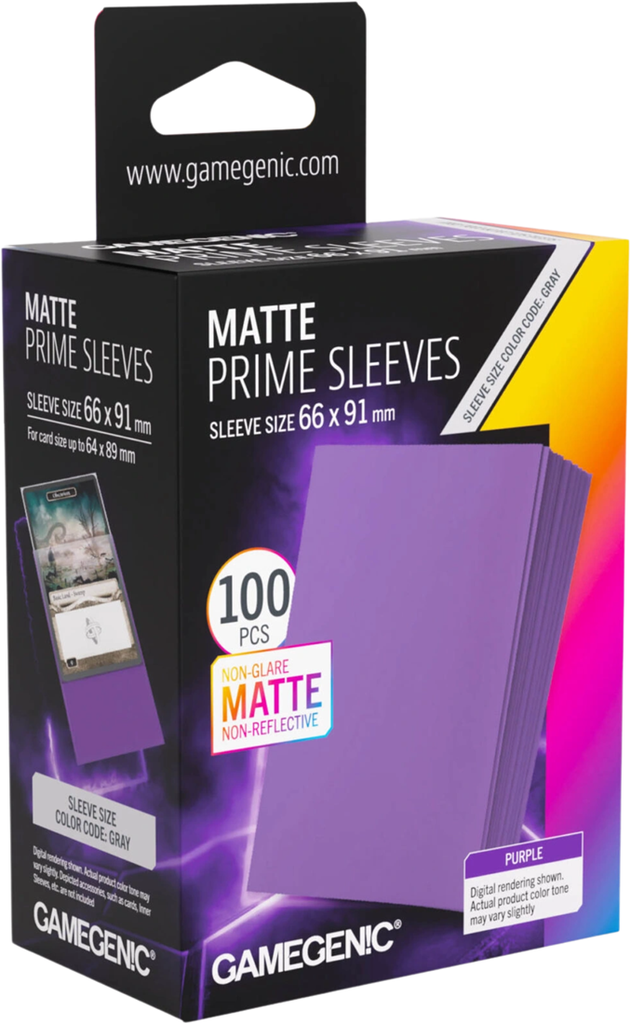 Gamegenic Matte Prime Purple Sleeves 66x91mm