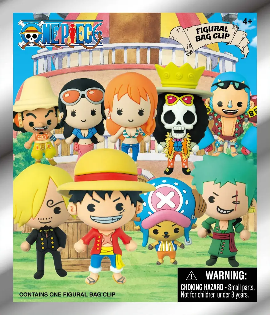 One Piece - Series 1 - 3D Foam Bag Clip