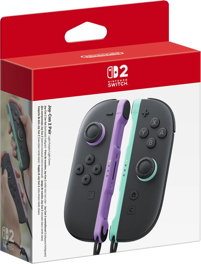 Nintendo Switch 2 Joy-Con Controller Pair - Light Purple/Light Green