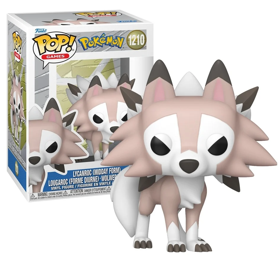 Pop! Games: Pokémon - Lycanroc (midday form) (1210)