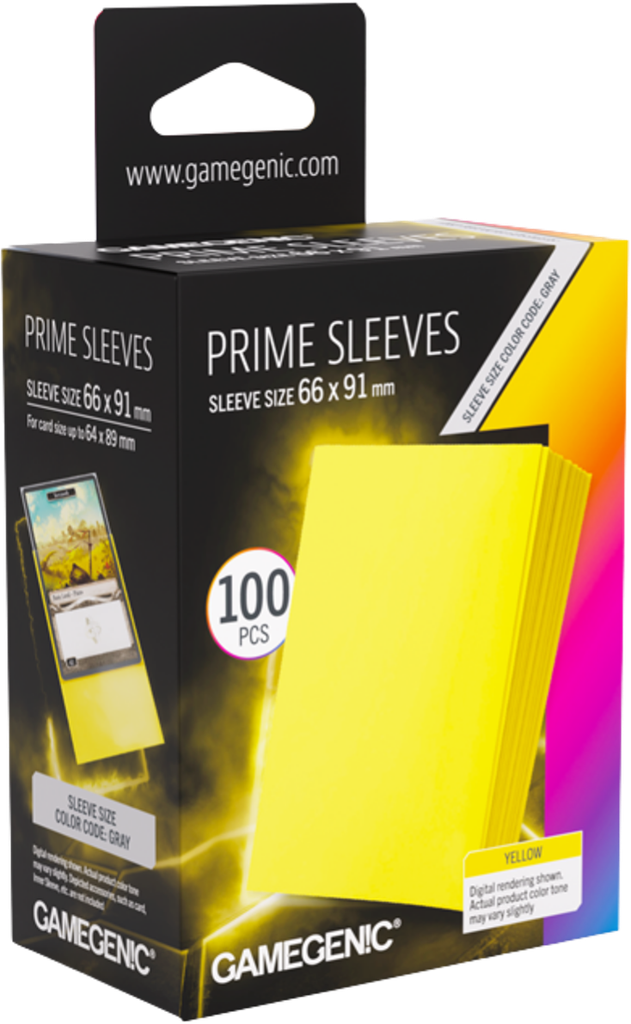 Gamegenic Prime Yellow Sleeves 66x91mm
