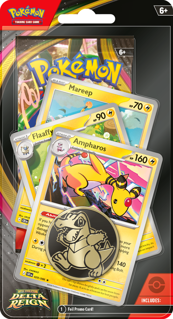 Pokémon - Mega Evolution Delta Reign Premium Checklane Blister - Ampharos