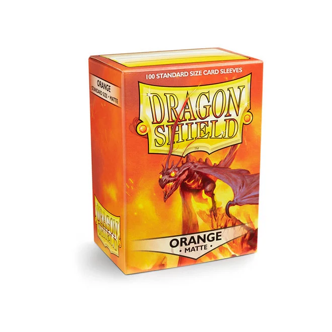 Dragon Shield: Matte Sleeves - Orange (Standard Size)