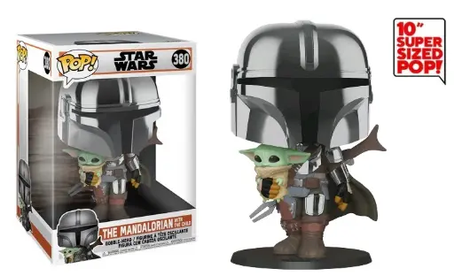 Pop! Figure: Star Wars - Mandalorian with Yoda Child (25cm)