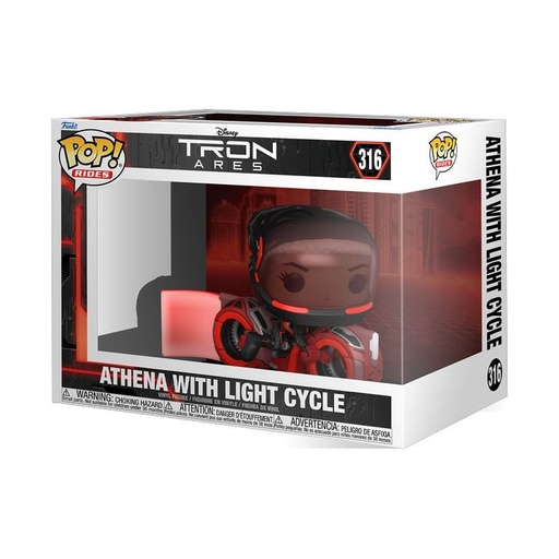 Pop! Rides: Tron Ares - Athena With Light Cycle
