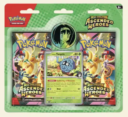 Pokémon Mega Evolution Ascended Heroes 2-Pack Blister - Erika's Tangela