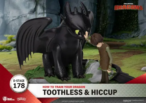 HOW TO TRAIN YOUR DRAGON - Toothless & Hiccup - Diorama D-Stage 15 cm