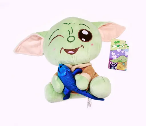 Mandalorian Grogu Foodies - Grogu with a Lizard Plush 25cm 