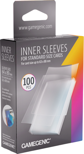 Gamegenic Inner Sleeves 64x89mm (Standard Size)