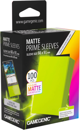Gamegenic Matte Prime Lime Sleeves 66x91mm