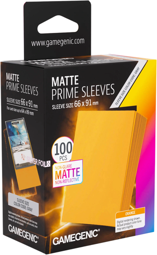Gamegenic Matte Prime Orange Sleeves 66x91mm