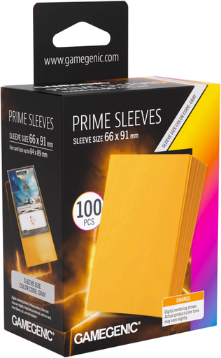 Gamegenic Prime Orange Sleeves 66x91mm