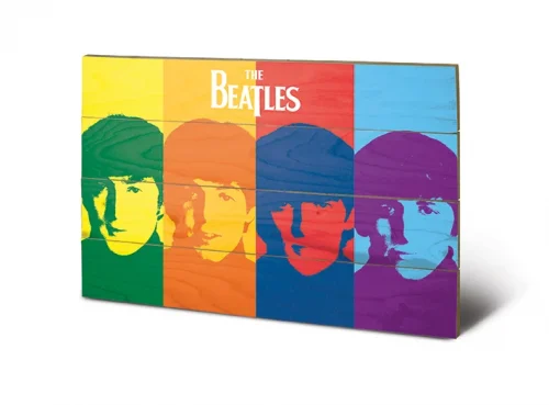 The Beatles - Printing on wood 40x95 - Pop Art