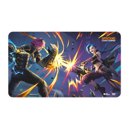 Riftbound League of Legends Vendetta Playmat - Vi VS Jinx