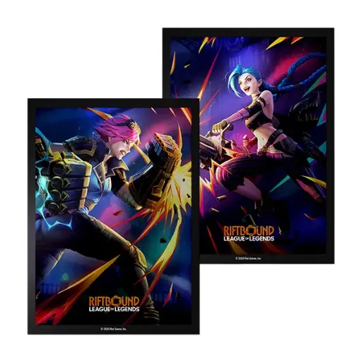 Riftbound League of Legends Vendetta Art Sleeves - Vi vs Jinx