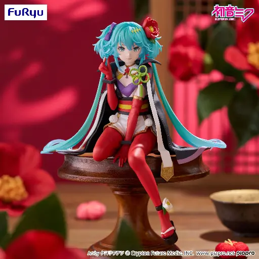 HATSUNE MIKU - Flower Fairy Camelia - Statue Noodle Stopper 15cm