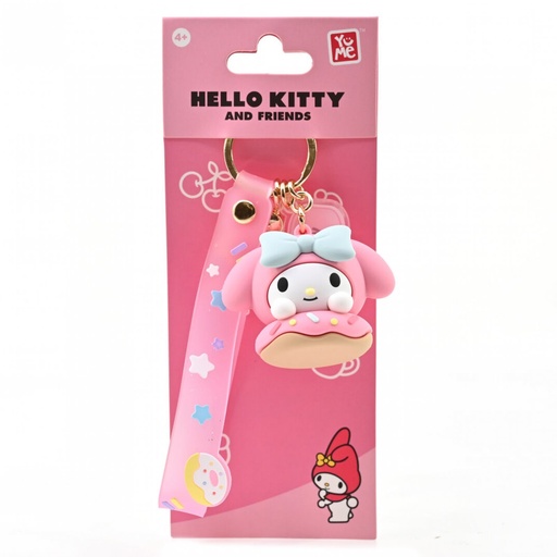 Hello Kitty and Friends Donut Keychain - My Melody